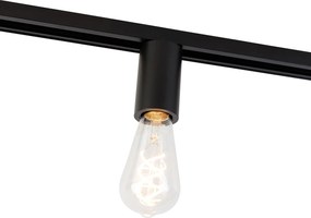 Zásuvka E27 so závesom na koľajnicu pre 1-fázovú koľajnicu čierna - Jeana