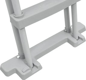 Bazénový rebrík Bestway 132 cm - bezpečný, protišmykový, kovový 58332