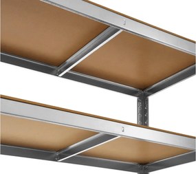 Regál 180x160x60 cm kovový zinkovaný 4-policový, nosnosť 400 kg
