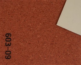 Lentex, PVC podlaha - lino Flexar PUR 603-09 červená, na mieru, šíře 2m,4m, červená, bez podkladu, kancelária
