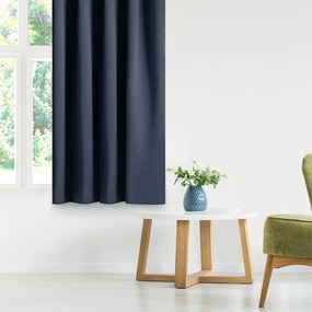 Záves AmeliaHome Blackout s multifunkčnou páskou 140x270 cm tmavomodrý