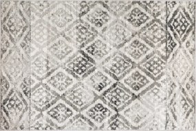 Koberec, čierna/biela/vzor, 200x285, ESTELA TYP 4