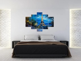 Obraz - Olejomaľba Eiffelovej veže (150x105 cm)