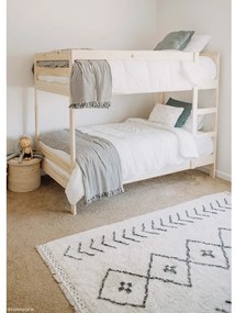 Krémový prateľný ručne tkaný bavlnený koberec 170x120 cm Bereber Rhombs – Lorena Canals