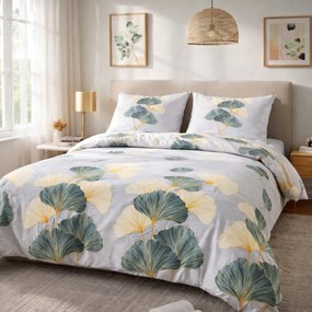 FLANELOVÉ OBLIEČKY FLANELOVE 200X220 CM, 2KS 70X80 CM LISTY