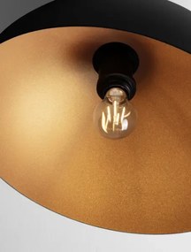 LED čierno-zlaté dizajnové stropné svietidlo Onia 40