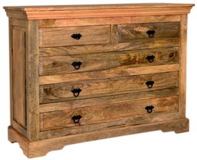 furniture-nabytek.cz - Zásuvková komoda z masívneho manga 120x90x45
