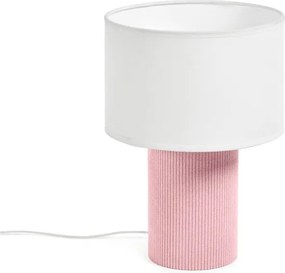 Biela/svetloružová detská lampička Bianella – Kave Home