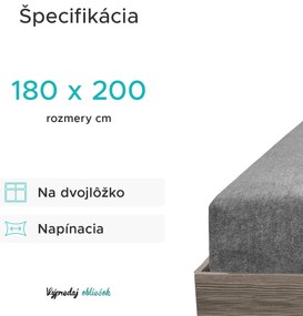 Froté plachta svetlohnedá 180x200 cm