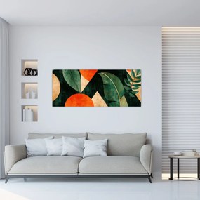 Obraz - Geometrické prírodné motívy II. (120x50 cm)