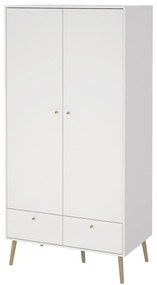 Biela šatníková skriňa 99x200 cm Bodo – Tvilum