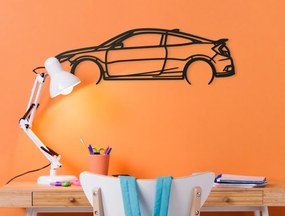 drevko Drevený obraz auta Honda 19 Civic si Rozmer obrazu: 26 x 86 cm, Farba dekorácie: Čierna