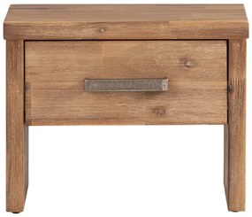 furniture-nabytek.cz - Masívny nočný stolík Albury z kartáčovanej akácie, lakovaný – prírodná farba