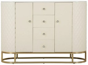Dizajnová komoda Pembroke 120 cm biela