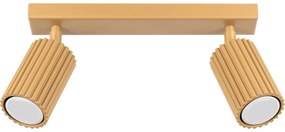 Sollux SL.1561 - Bodové svietidlo KARBON 2xGU10/10W/230V zlatá