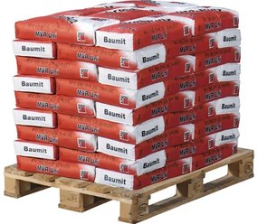 Vápenno-cementová omietka Baumit MVR Uni s bielym cementom 25 kg