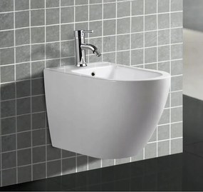 Mexen LENA Rimless, závesná WC misa so sedátkom + bidet, biela, 30224000+35224800