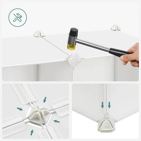 Detská modulárna skrinka s farebnými úložnými boxmi ANET