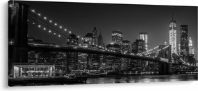 Obraz Brooklyn mosta v New Yorku (120x50 cm)
