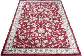 Červený obdĺžnikový koberec Dubai – moderný dizajn pre každú izbu Rozmer: 60x100 cm