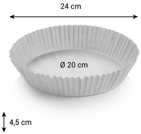 Tescoma Papierová forma do fritézy okrúhla DELÍCIA pr. 20 cm, 50 ks, pr. 20 cm