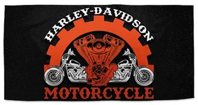 Sablio Uterák Harley-Davidson motor Čierne pozadie - 30x50 cm