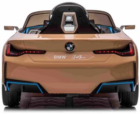 BMW i4 auto na batérie pre deti zlaté + diaľkové ovládanie