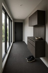 Vopi, Koberec metráž Quick step antracit - neúčtujeme odrezky z role, na mieru, šíře 1m,2m,na mieru, neúčtujeme odrezky, šedá, granulát, chodba / predsieň