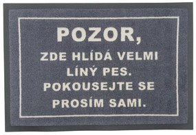 GDmats, Rohožka Lenivý pes 40x60 cm – na von aj na doma, 40x60, šedá