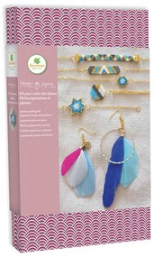 Výroba šperkov - japonské korálikové šperky a náušnice s perím