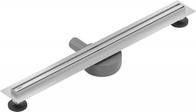 Mexen Flat nerezový sprchový žľab s rotačným 360° sifónom 60 cm, vzor SLIM, 1041060