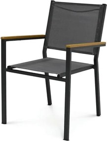 Záhradná stolička Autronic kov Šedá AZC-L1303 GREY