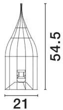 Dizajnová stojaca lampa Naos A