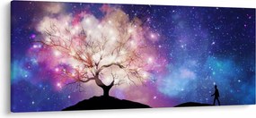 Obraz - Vesmírny strom (120x50 cm)