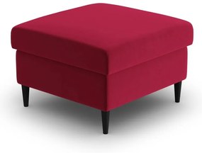 Červená zamatová podnožka Kyoto – Cosmopolitan Design