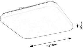 Rabalux 71109 - LED Stropné svietidlo VENDEL LED/24W/230V 3000K 37x37 cm