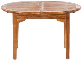 DEOKORK Teakový stôl ELEGANTE 130 / 180 × 100 × 78 cm | ovál | rozkladacia