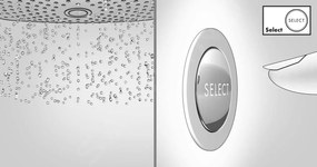 Hansgrohe Shower Select Glass, termostatická batéria pod omietku na 2 spotrebiče, biela/chrómová, 15738400