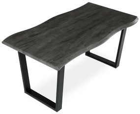 Autronic BONTEC Jedálenský stôl 160x90cm, mdf, sivý dub, HT-F4216 GREY Farba: Hnedá