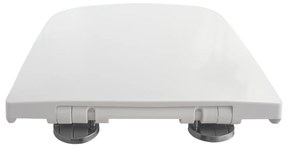 Gamma Viana, toaletná WC doska s pomalým zatváraním, duroplast, EasyClean, biela lesklá, GMA-D6