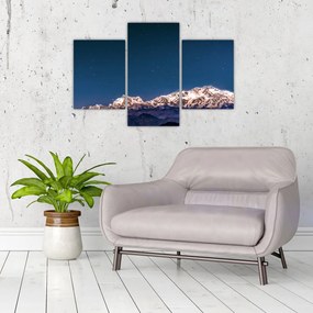 Obraz hôr a nočnej oblohy (90x60 cm)