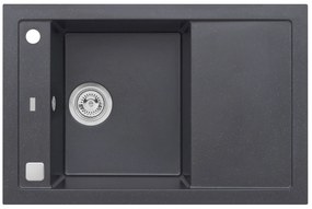 ALVEUS CZ FORMIC 30/91 -černá-( 760x500mm) + pop-up sifon F