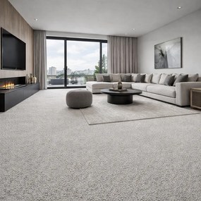 Betap, Metrážny koberec Bellagio 73, na mieru, šíře 4m,5m, šedá, filc, chodba / predsieň