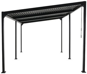 Sunfun Palma Pergola s nastaviteľnou strechou XXL, pôdorysný rozmer: 6 × 3 m, výška: 2,15 – 2,55 m, antracit