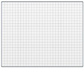 Biela keramická popisovacia tabuľa s potlačou ekoTAB, 1500 x 1200 mm, štvorce / raster