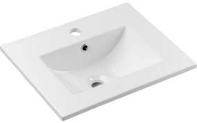 Závěsná skříňka Nova Oak Dance I se zápustným umyvadlem 60 cm dub coast evoke