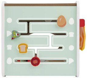 Playtive Drevená motorická hračka (motorická kocka – kuchyňa)  (100380814)