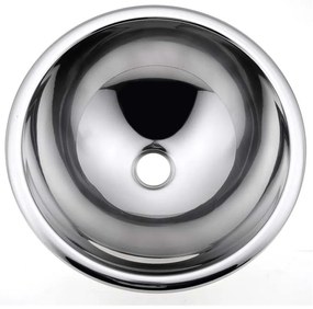 Okrúhle antikoro umývadlo v striebornej farbe ø 40,5 cm – Sapho