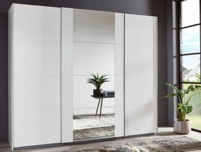 Šatníková skriňa Bern, šírka 225 cm/výška 208 cm, biela