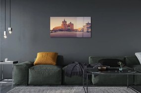 Sklenený obraz Krakow kostol svitania 125x50 cm